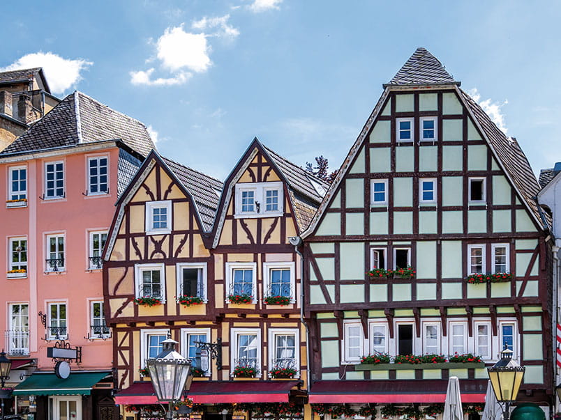 Buildings in Linz am Rhein, Germany